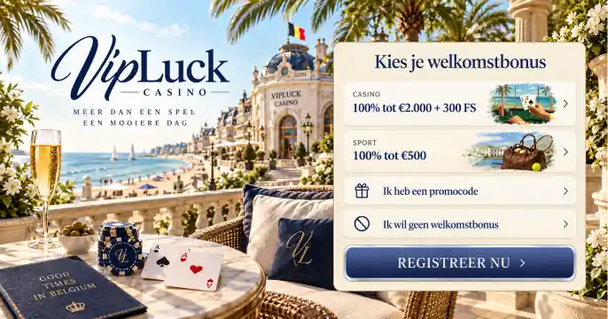 VipLuck Casino Registreren banner